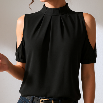 Léontine™ – Blouse Élégante à Épaules Dénudées