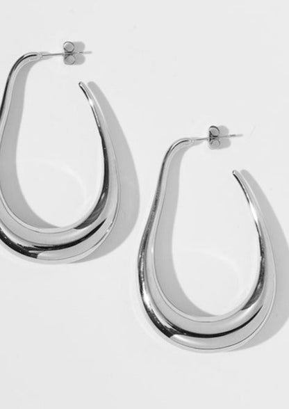 Isle™ - Boucles d'Oreilles Argentées