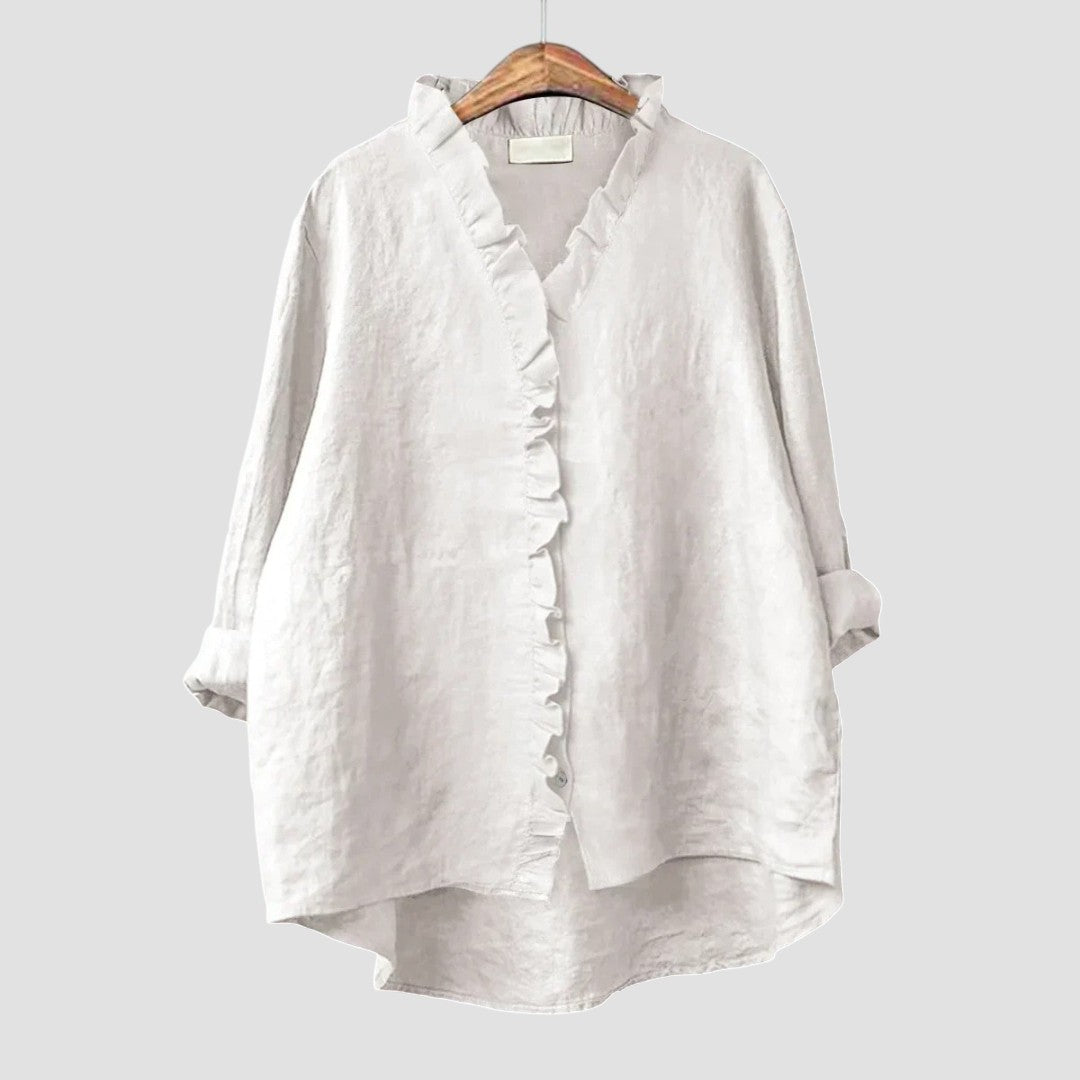 Lioréane™ – Blouse Élégante au Tombé Léger et Confort Naturel