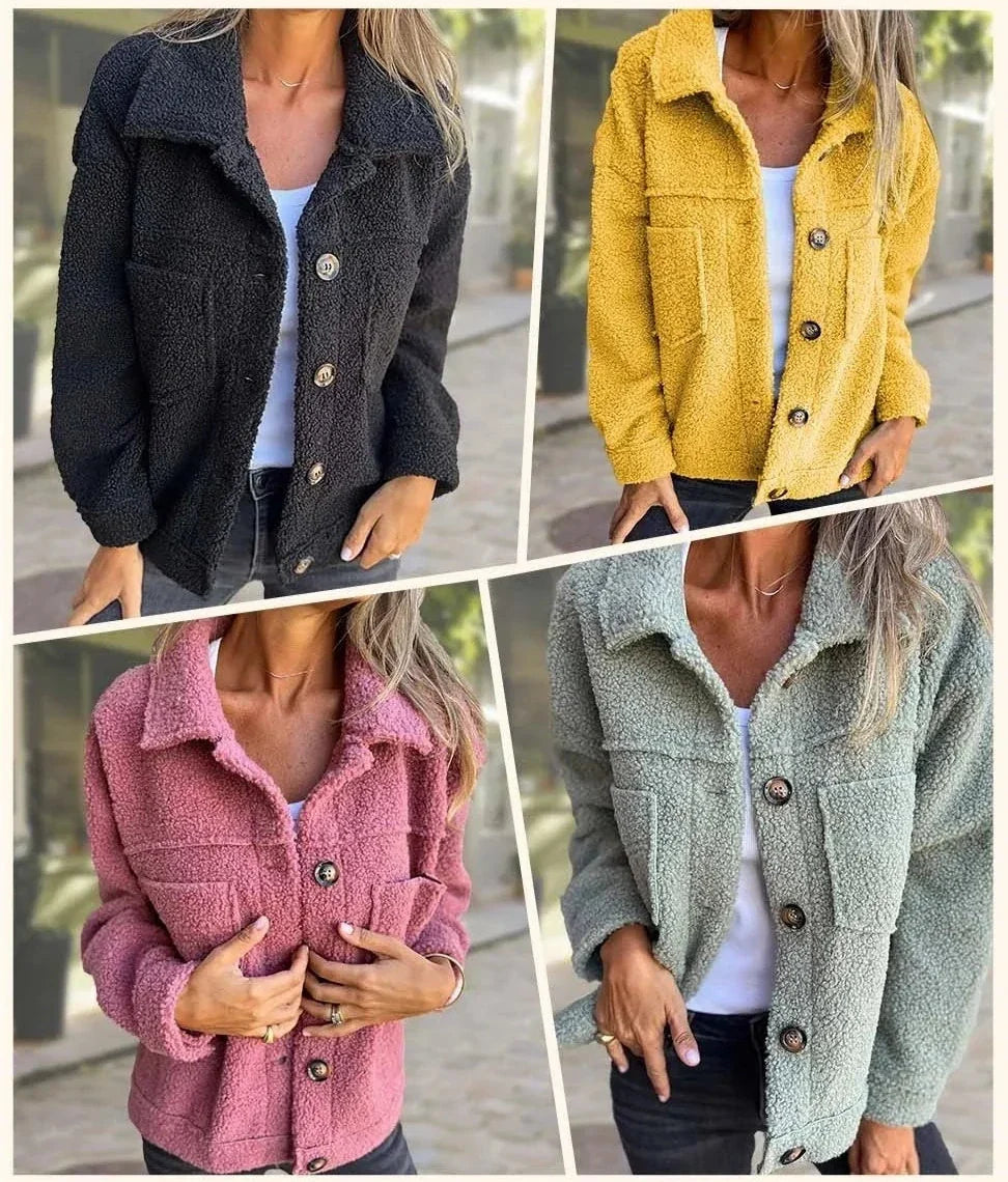 Lioranne™ – Veste de Printemps Courte et Douillette