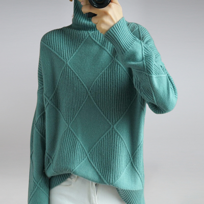 Rose™ - Pull à Col Roulé Élégant