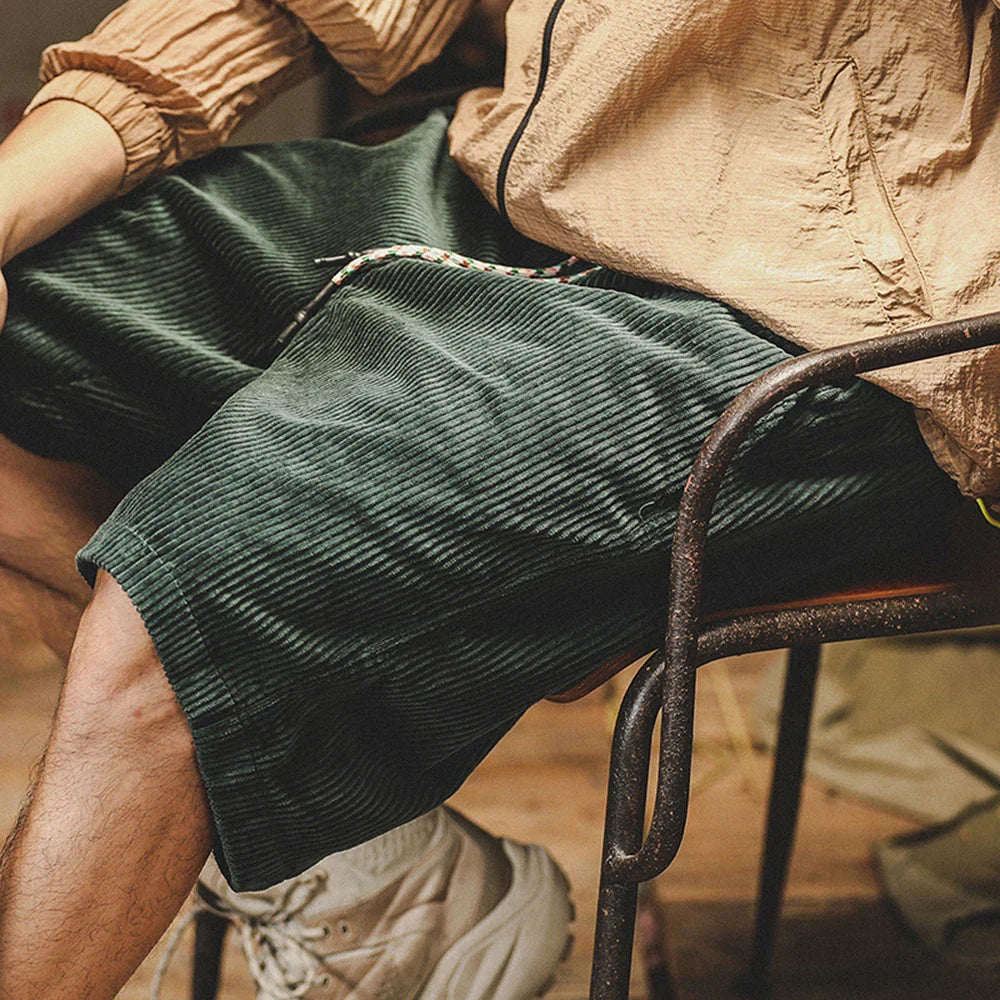Hadrien™ – Short en Velours Ajustable et Décontracté