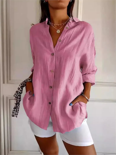 Solianne™ – Blouse Douce en Coton Léger et Respirant