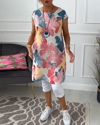 Alméria™ – Robe Maxi Asymétrique avec Fente Élégante