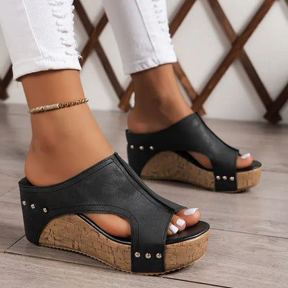 Ismée™ – Sandales à Plateau Style Vintage et Élégant