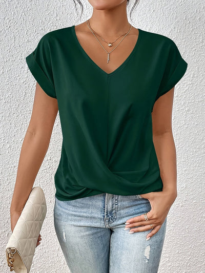 Solina™ – T-shirt Casual à Encolure Cœur