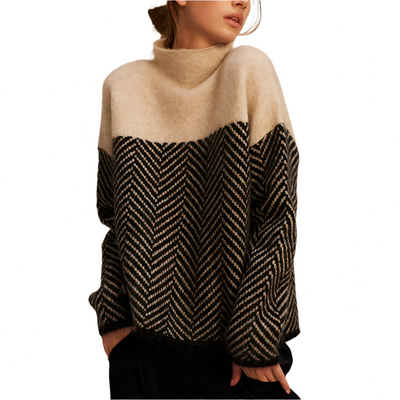Léa™ - Col Roulé Premium en Maille de Luxe