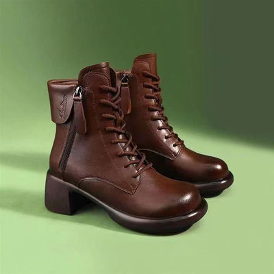 Isolde™ – Bottes en Cuir au Style Rétro