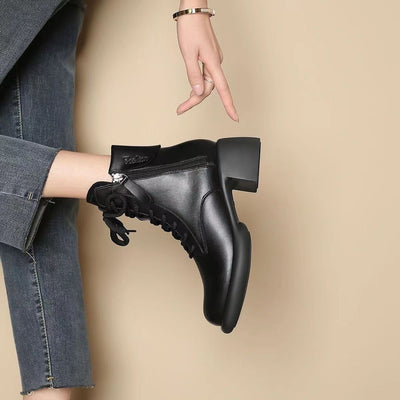 Isolde™ – Bottes en Cuir au Style Rétro